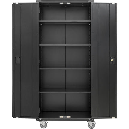 Commercial Storage Cabinet With Wheels Black 800x420x1820mm |  Dl10