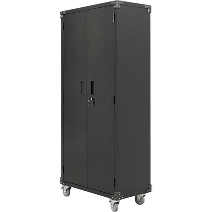 Commercial Storage Cabinet With Wheels Black 800x420x1820mm |  Dl10
