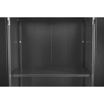 Commercial Storage Cabinet With Wheels Black 800x420x1820mm |  Dl10