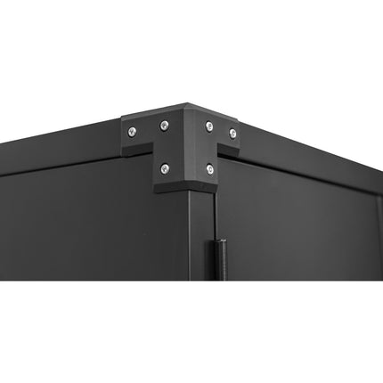 Commercial Storage Cabinet With Wheels Black 800x420x1820mm |  Dl18 X