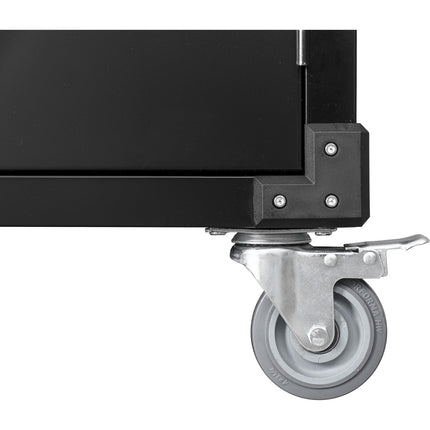 Commercial Storage Cabinet With Wheels Black 800x420x1820mm |  Dl18 X