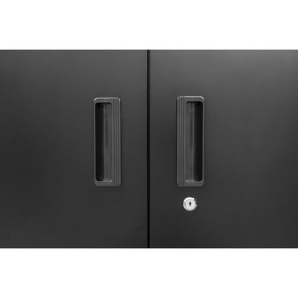 Commercial Storage Cabinet With Wheels Black 800x420x1820mm |  Dl18 X