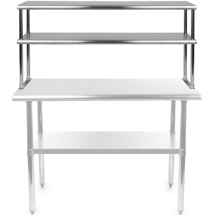 Double Tier Overshelf Stainless Steel 1200x300x800mm |  Dos300 X1200