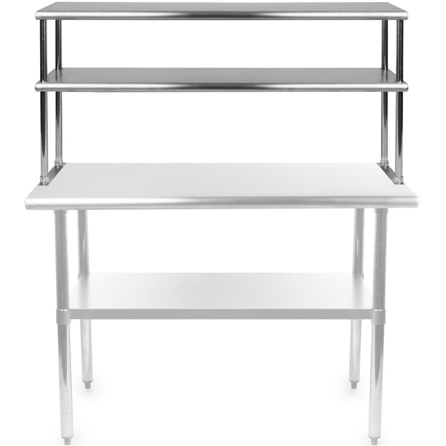 Double Tier Overshelf Stainless Steel 1200x300x800mm |  Dos300 X1200