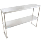 Double Tier Overshelf Stainless Steel 1800x300x800mm |  Dos300 X1800