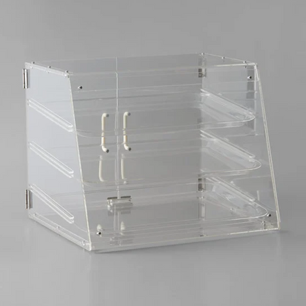 3 Tier Acrylic Bakery Display Case With Rear Doors |  Detdtbc10903