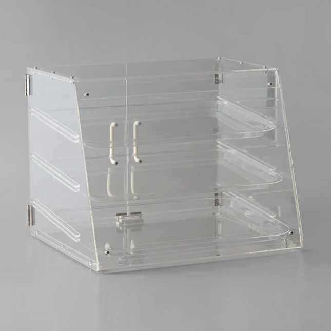 3 Tier Acrylic Bakery Display Case With Rear Doors |  Detdtbc10903