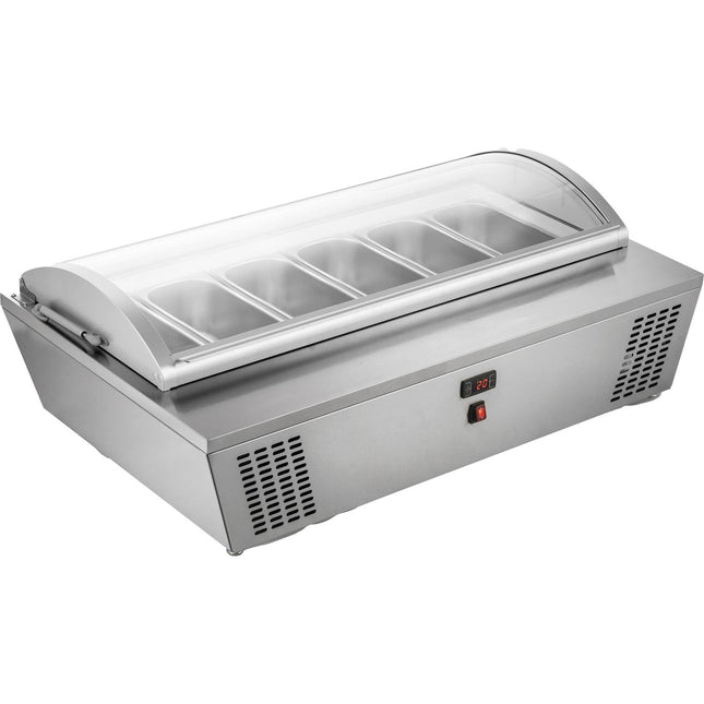 Professional Gelato &Amp; Ice Cream Serving Display Counter 100 Litres Stainless Steel |  Dw676
