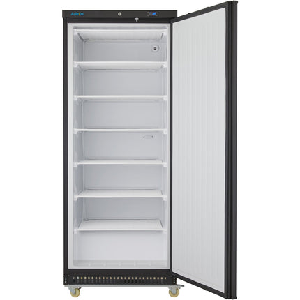 600lt Commercial Freezer Upright Cabinet Black Single Door |  Dwf600 Bc