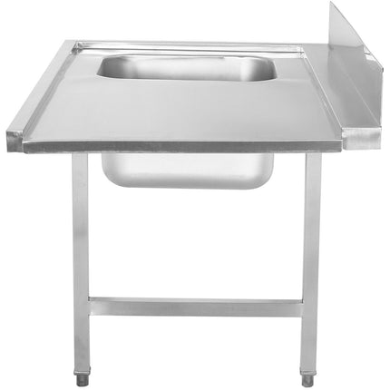 Loading Table Left Side 1200x650x850mm With Sink With Splashback Stainless Steel | Dwita1265 L