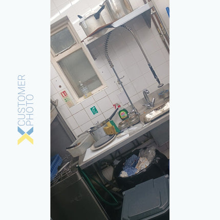 Loading Table Right Side 1200x650x850mm With Sink With Splashback Stainless Steel | Dwita1265 R