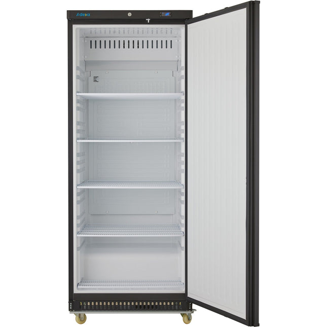 600lt Commercial Refrigerator Upright Cabinet Black Single Door |  Dwr600 Bc
