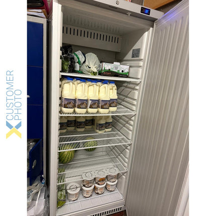 600lt Commercial Refrigerator Upright Cabinet Single Door White |  Dwr600 W