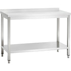 Professional Work Table Stainless Steel Bottom Shelf Upstand 2000x700x850mm |  Vt207 Slb