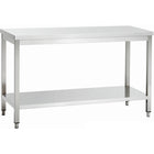 Professional Work Table Stainless Steel Bottom Shelf 1100x600x850mm |  Vt116 Sl
