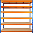 Industrial Shelving Unit Heavy Duty 1800x450x1980mm 6 Shelves 340 Kg/Shelf Powder Coated Steel | Dx1800450
