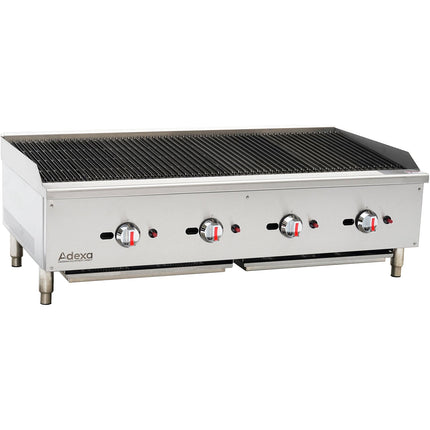 Professional Natural Gas Chargrill 4 Burners 30k W |  Ecb48 S