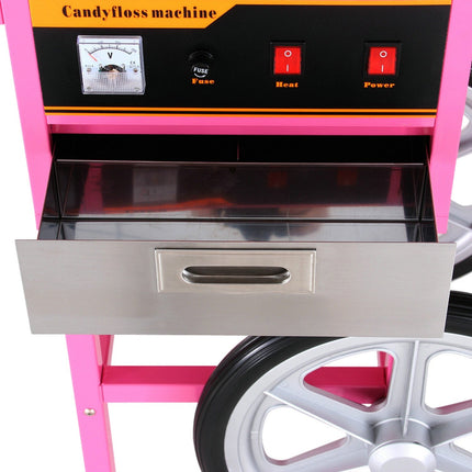 Candy Floss Machine With Cart 60pcs/Hr 730mm |  Hec04 C