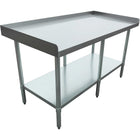 Commercial Equipment Stand / Low Height Table Stainless Steel Bottom Shelf 3 Side Upstand 1500x600x600mm |  Ees2460