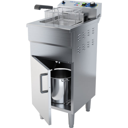 Commercial Fryer Single Electric 16 Litre 3k W Free Standing |  Ef161 Vc
