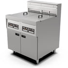 Professional Free Standing Electric Fryer Triple Tank (28 L + 2 X 14 L) 800x800x1100 Mm | Ef18 C2
