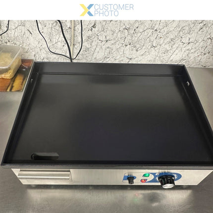 Commercial Griddle Smooth 540x380mm Enamelled Plate 2.2k W Electric | Eg5438