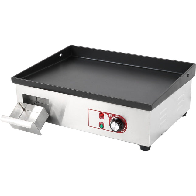 Commercial Griddle Smooth 540x380mm Enamelled Plate 2.2k W Electric | Eg5438