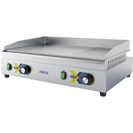 Chrome Coated Commercial Griddle Smooth/Ribbed 720x460x240mm 3.5k W Electric |  Eg720 D