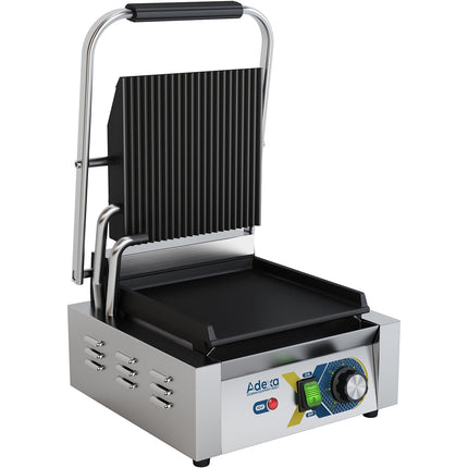 Heavy Duty Panini Contact Grill Single Ribbed/Smooth |  Egd10 B
