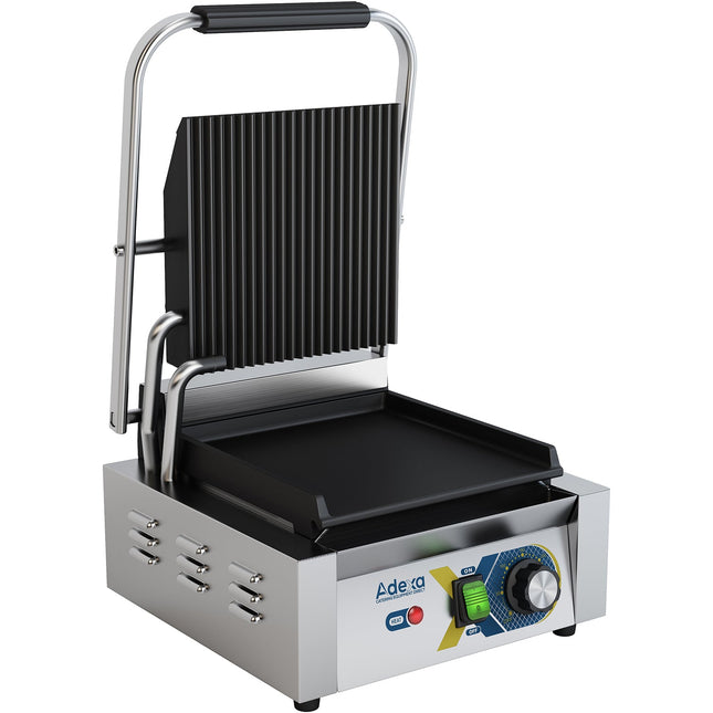 Heavy Duty Panini Contact Grill Single Ribbed/Smooth |  Egd10 B