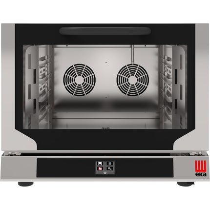Professional Combi Oven Electric 4 Trays Gn1/1 Touch Controls Direct Steam Tilt Door | Tecnoeka Ekf411 Ntud