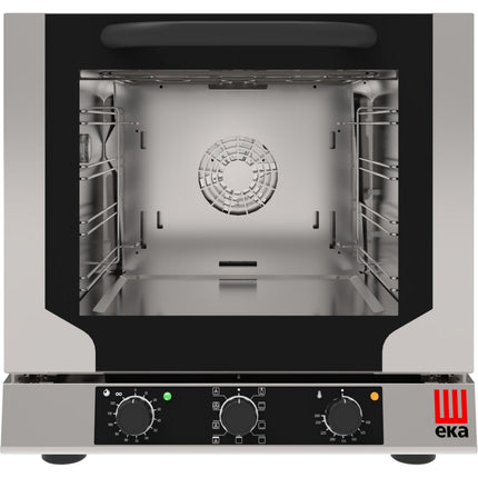 Professional Convection Oven Electric 4 Trays 429x345mm Electromechanic Controls Indirect Steam Tilt Door | Tecnoeka Ekf423 Nm