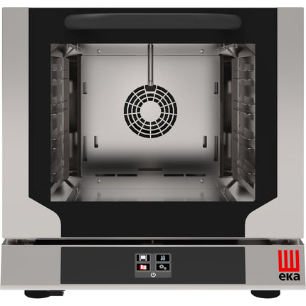 Professional Combi Oven Electric 4 Trays 429x345mm Touch Controls Direct Steam Tilt Door | Tecnoeka Ekf423 Ntud