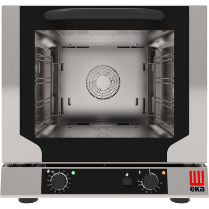 Professional Convection Oven Electric 4 Trays 429x345mm Electromechanic Controls Indirect Steam Tilt Door | Tecnoeka Ekf423 Nup
