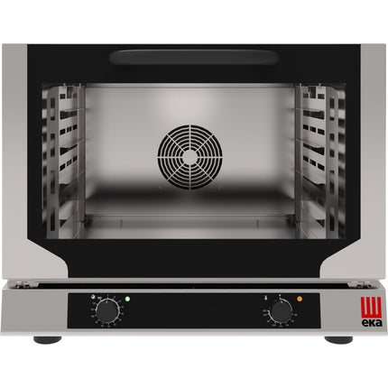 Professional Convection Oven Electric With Manual Controls 4 Trays 600x400mm Tilt Door | Tecnoeka Ekf464 Np