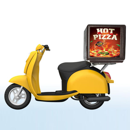 Front Loaded Pizza Box Transporter With Label Area |  Eppmbp