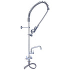 Pre Rinse Spray Unit With Swing Faucet Deck Mount Double Inlet Height 1000mm Stainless Steel |  Eq2801 A12