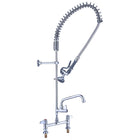 8&Quot; Desk Mount Mixing Faucet With 20&Quot; Riser &Amp; 37&Quot; Flexible Hose &Amp; Spray Valve &Amp; 12&Quot; Swing Nozzle Chrome Plated Brass | Eq2805 A12