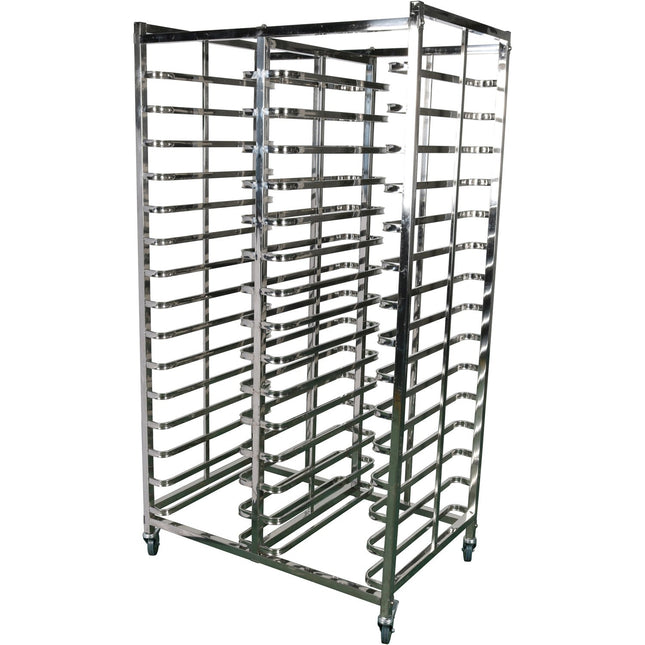 Economic Design Rack Trolley Dual Row 2x15 Tiers For 600x400mm Sheet Pans |  Ert6415 X2