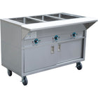 Mobile Bain Marie With Cupboard 3x Gn1/1 |  Est3 Swcbsd