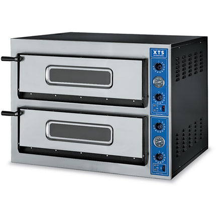 Italian Premium Electric Pizza Oven Thermometer 2 Chambers 720x720mm Capacity 4+4 Pizzas At 14&Quot; 230 V | Xts F260 Xaps 230