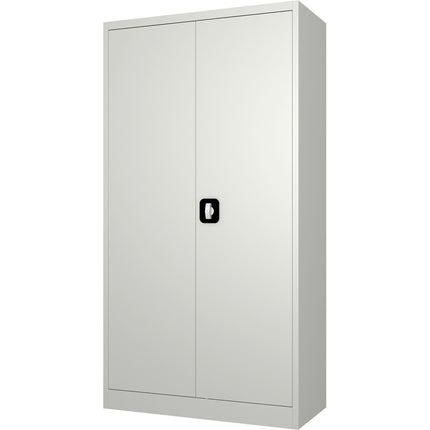 Commercial Steel Grey/White Storage Cupboard With 4 Shelves And Lock 800x400x1800mm |  Fca18 White