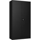 Commercial Steel Black Storage Cupboard With 4 Shelves And Lock 800x400x1800mm |  Fca18 Black