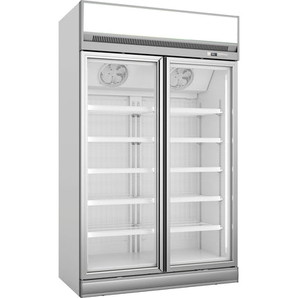 Commercial Display Freezer 1006 Litres Double Hinged Doors Top Mount |  Ff444 Top