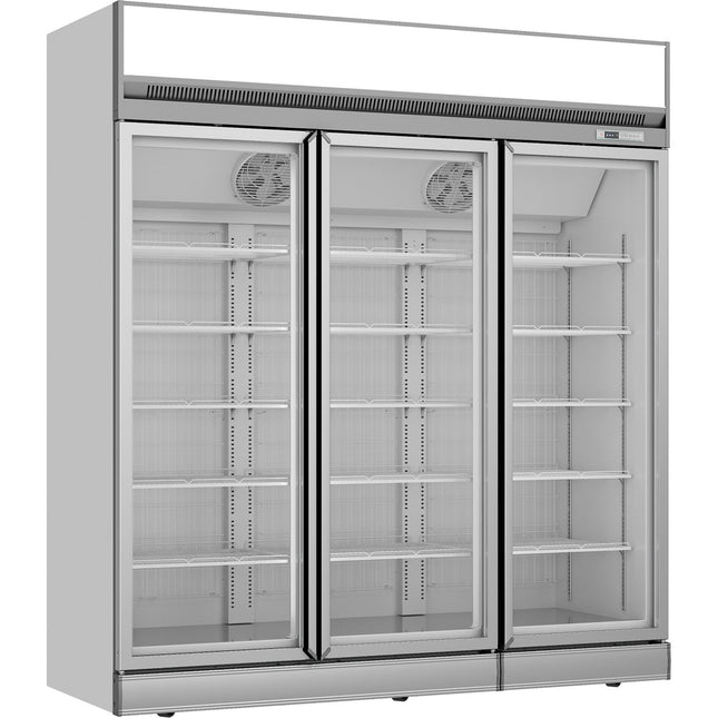 Commercial Display Freezer 1563 Litres Triple Hinged Doors Top Mount |  Ff777 Top