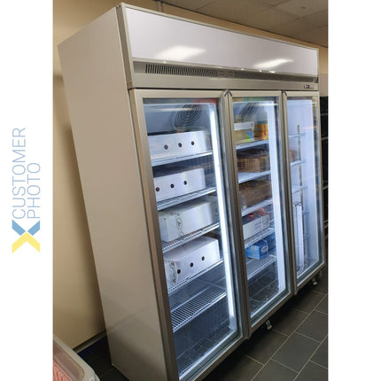 Commercial Display Freezer 1563 Litres Triple Hinged Doors Top Mount |  Ff777 Top