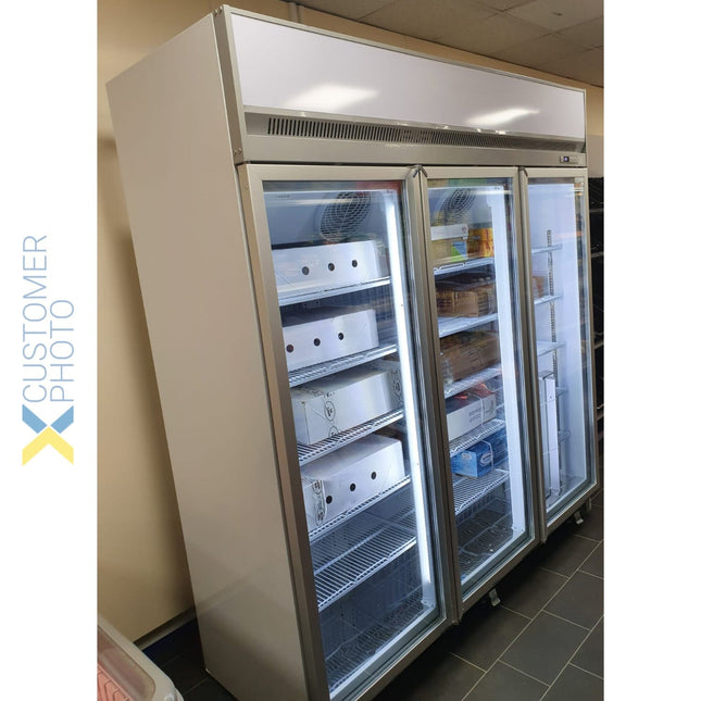 Commercial Display Freezer 1563 Litres Triple Hinged Doors Top Mount |  Ff777 Top