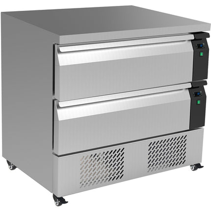 Flex Drawer Counter Fridge &Amp; Freezer 905x700x840mm 4x Gn1/1 |  Cbf92
