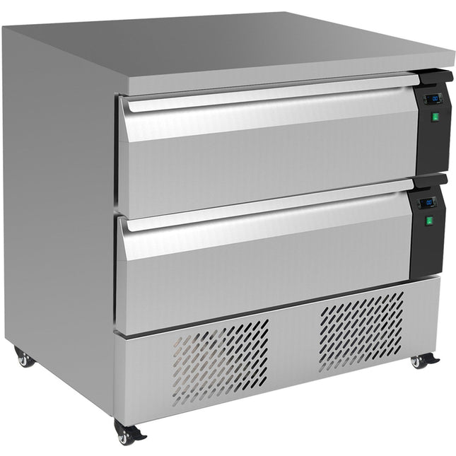 Flex Drawer Counter Fridge &Amp; Freezer 905x700x840mm 4x Gn1/1 |  Cbf92