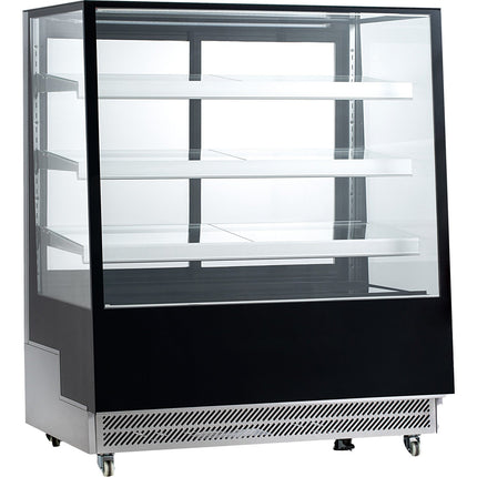 Display Merchandiser Fridge 500 Litres 3 Shelves Black &Amp; Stainless Steel |  Ft400 L